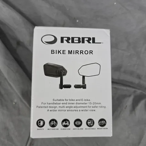 RBRL Bike Mirror – Handlebar End, 15–20mm, for Bike & E-Bike (Boxed)