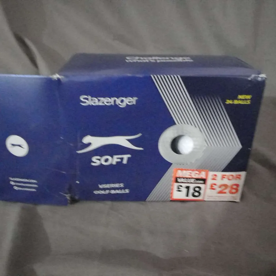 THREE BOXES OF SLAZENGER SOFT V SERIES GOLF BALLS 24 PER BOX