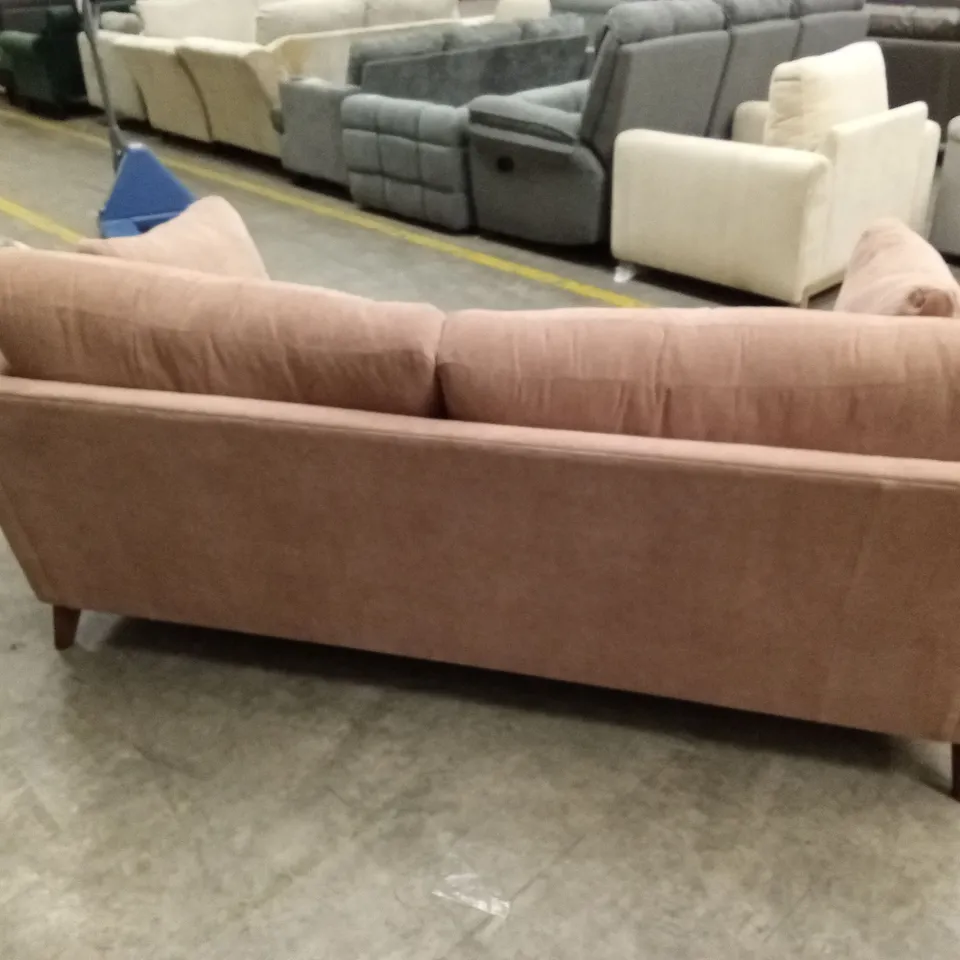 MODA FREYA 3 SEATER FABRIC SOFA - RUST RRP £1199