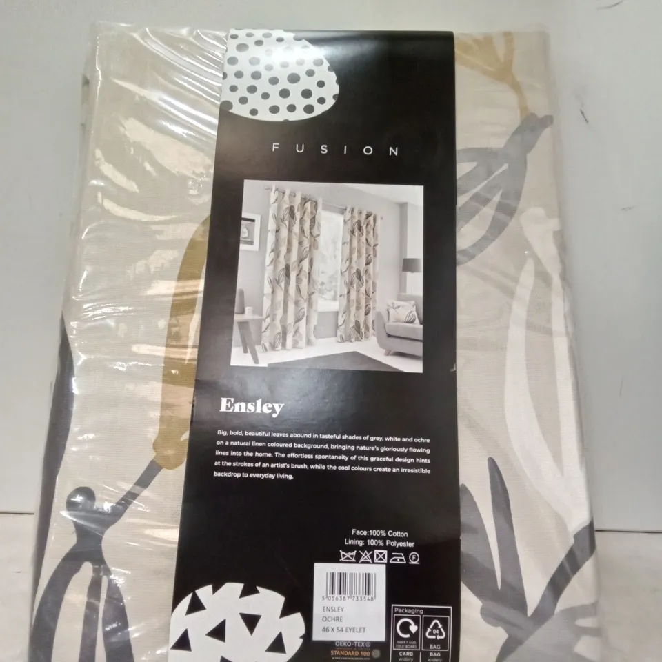 FUSION FULLY LINED EYELET CURTAINS COLOUR: ENSLEY