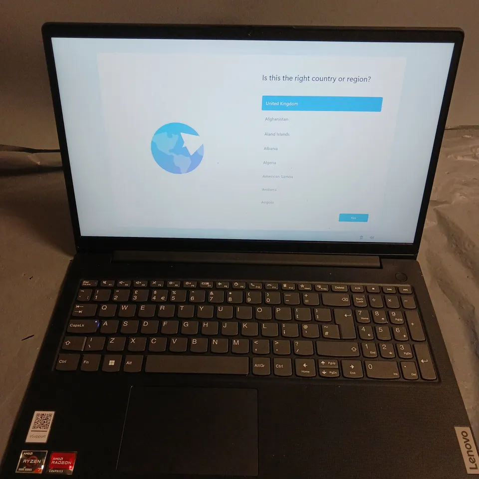 UNBOXED LENOVO V15 G3 ABA RYZEN 7 5000 SERIES AMD RADEON LAPTOP