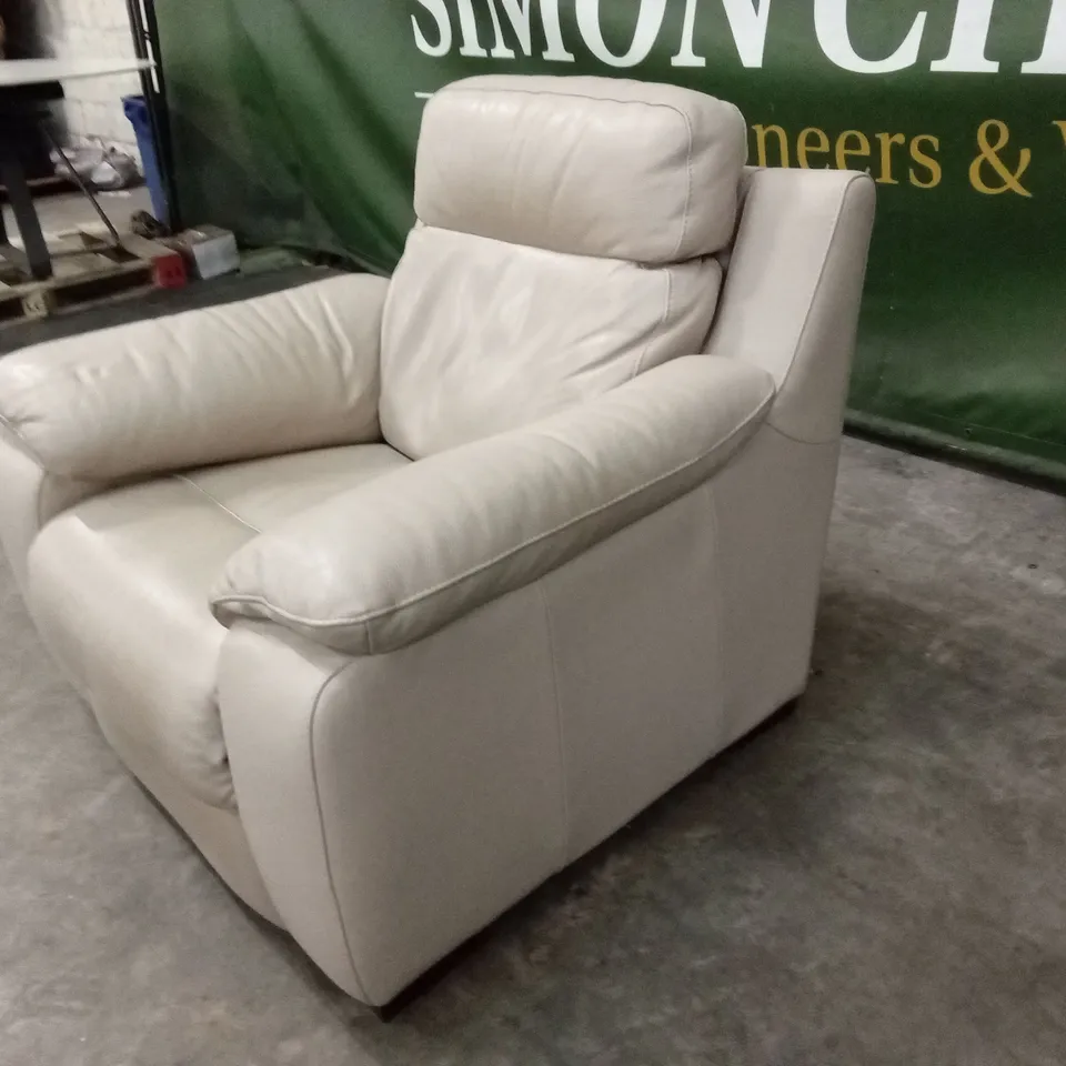 QUALITY DESIGNER FRANCO FERRI LEATHER ELECTRIC RECLINER ARMCHAIR