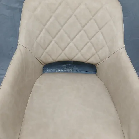 BOX UNBRANDED PAIR OF CREAM CHAIRS