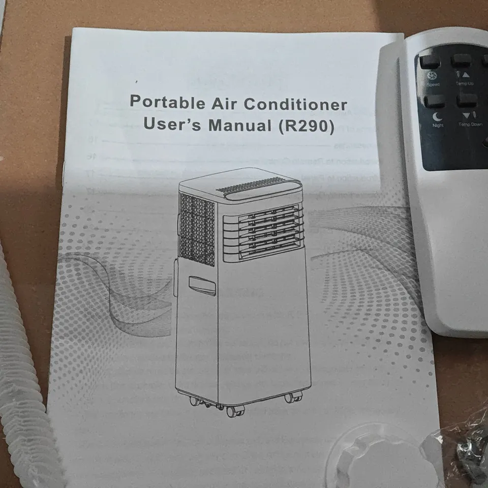 PORTABLE AIR CONDITIONER (R290) – WITH REMOTE, HOSES AND MANUAL
