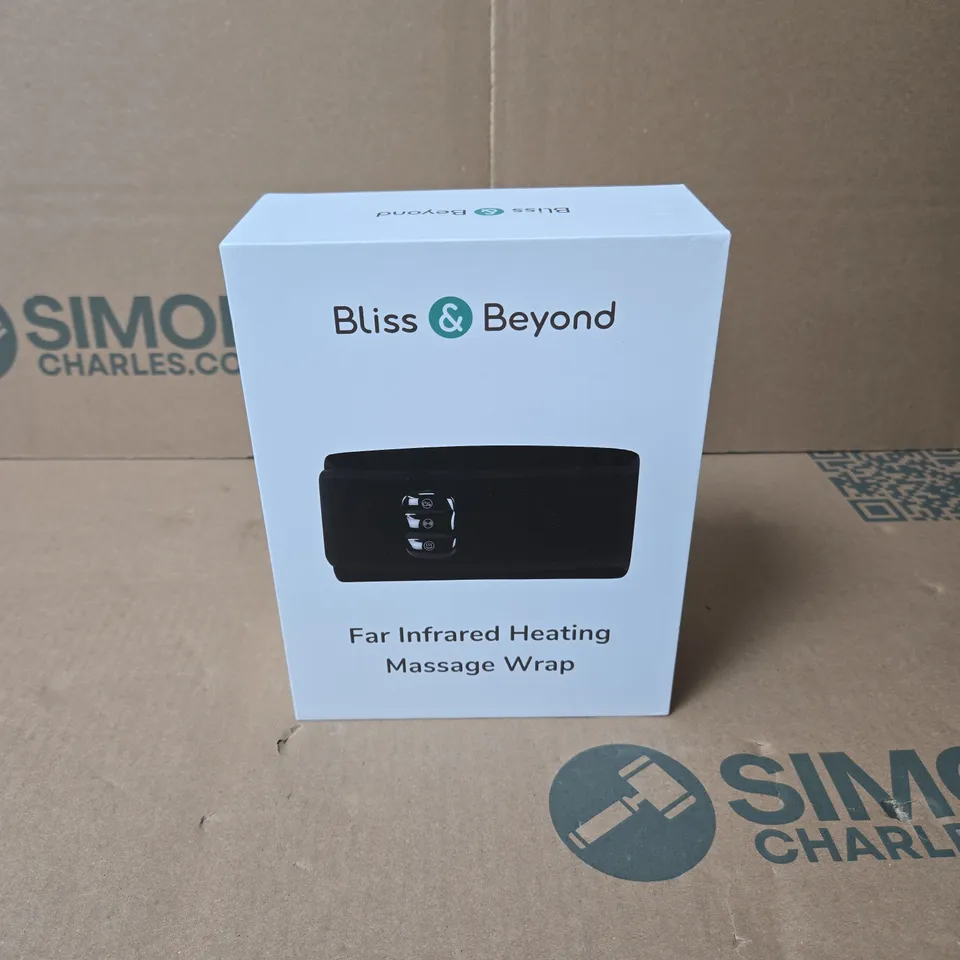 BLISS AND BEYOND FAR INFRARED HEATING MASSAGE WRAP BOXED