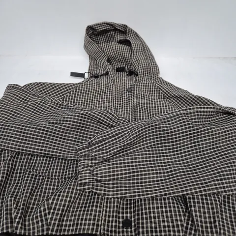 LIEBESKIND BERLIN PLAID HOODED JACKET - L