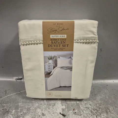 STACEY SOLOMON BOBBLE EDGE SATEEN DUVET SET - SUPER KING 