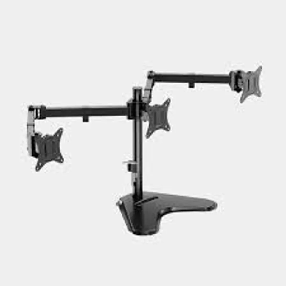 BOXED TRIPLE MONITOR MOUNT STAND