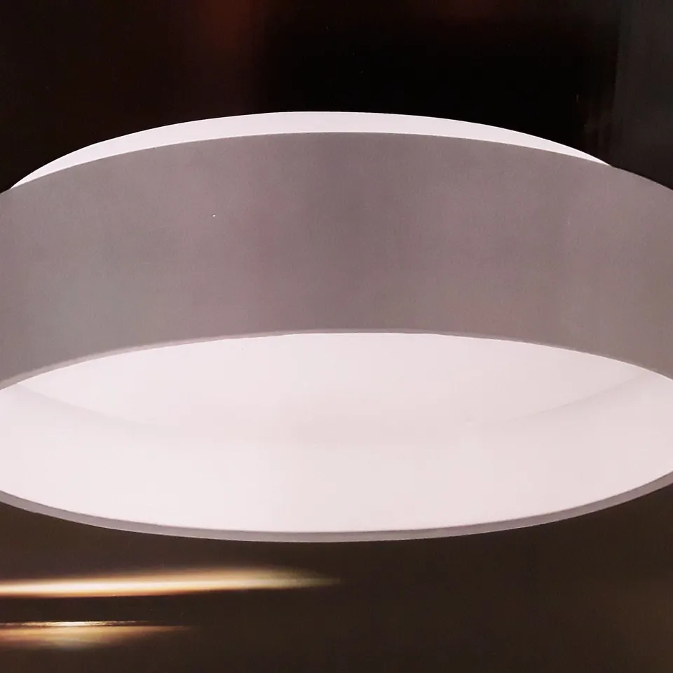 BOXED CARLEY FABRIC LED FLUSH MOUNT 