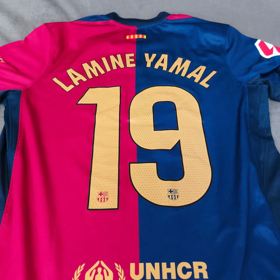FC BARCELONA LAMINE YAMAL 19 JERSEY – SIZE S