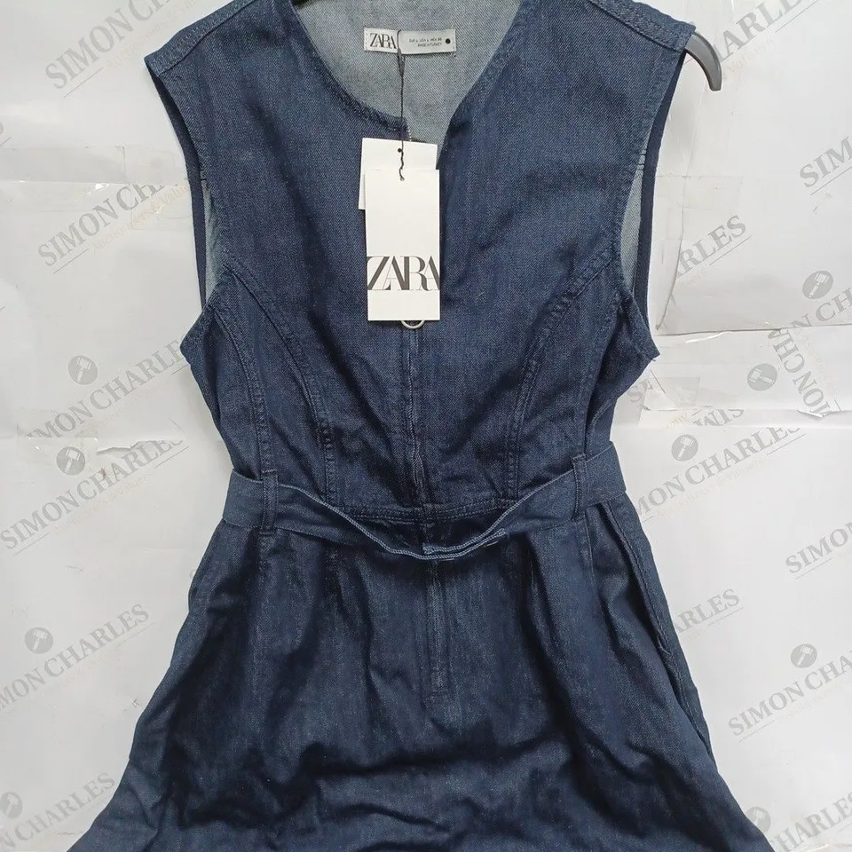 ZARA DENIM DRESS SIZE L