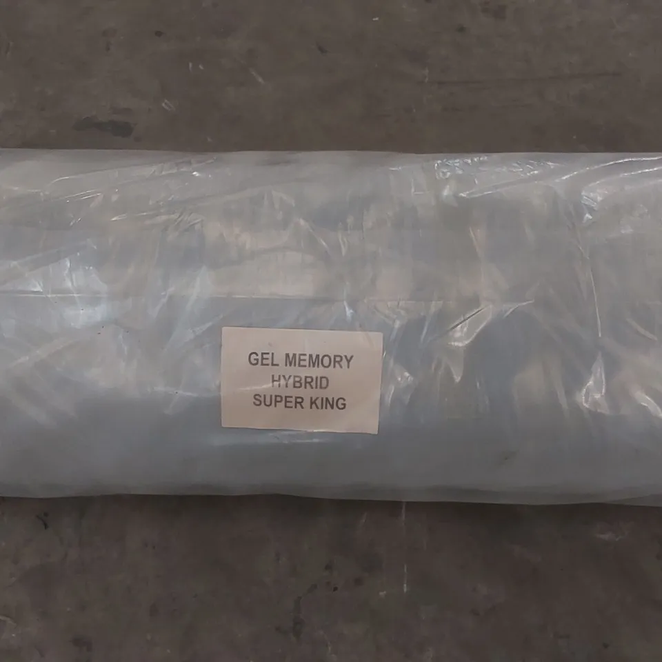 BRAND NEW BAGGED AND ROLLED GEL MEMORY HYBRID MATTRESS - 6FT SUPERKING
