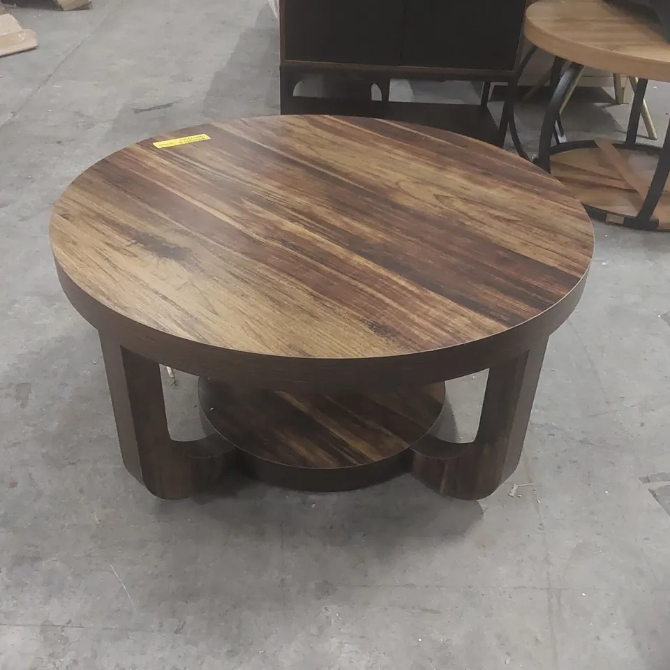 FLOOR SHELF COFFEE TABLE WITH STORAGE