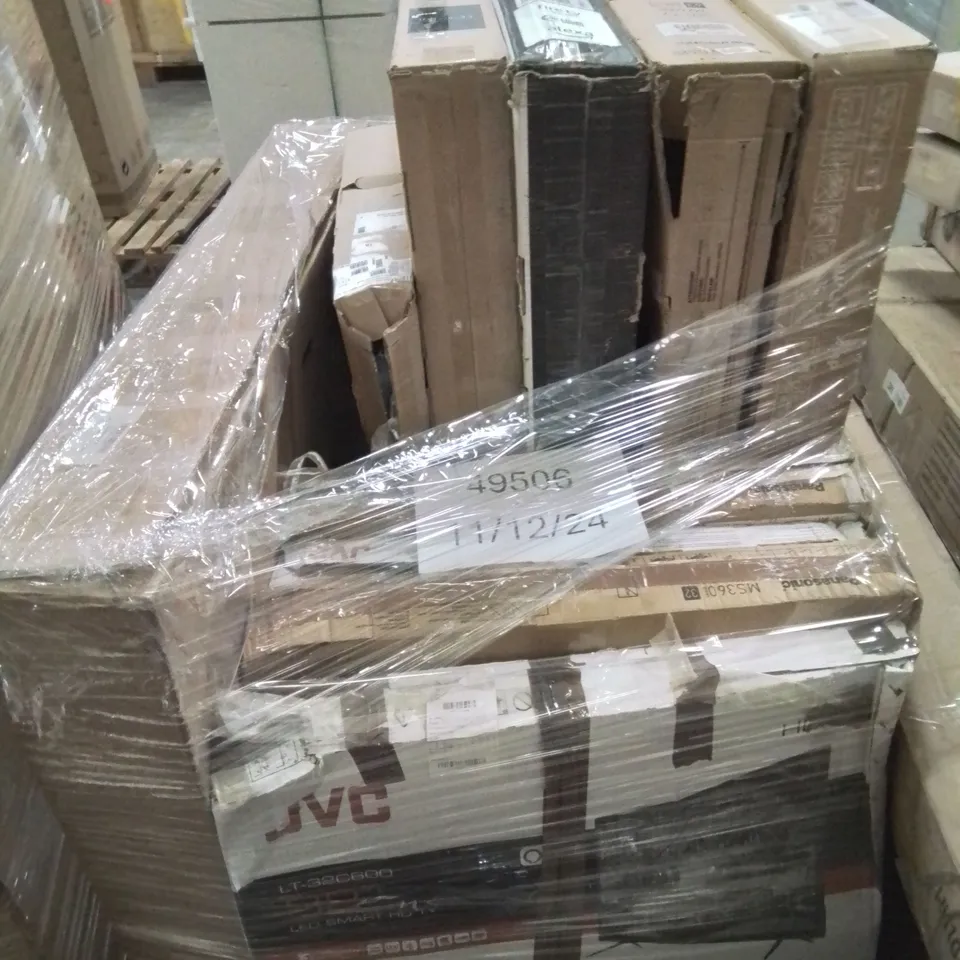 PALLET CONTAINING APPROXIMATELY 10 BOXED HD TELEVISION IN VARIOUS SIZES MAKES AND MODELS -UNTESTED-