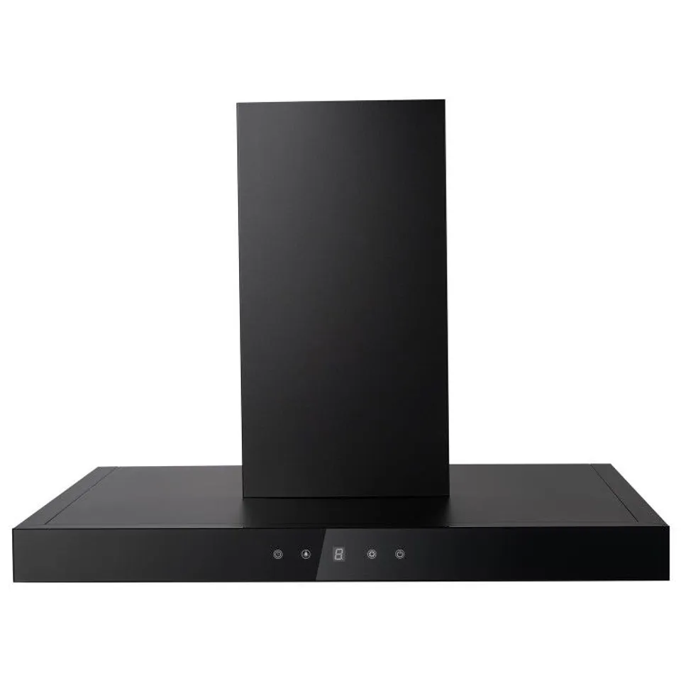 BOXED ELECTRIQ 60CM TOUCH CONTROL SLIMLINE CHIMNEY HOOD - BLACK