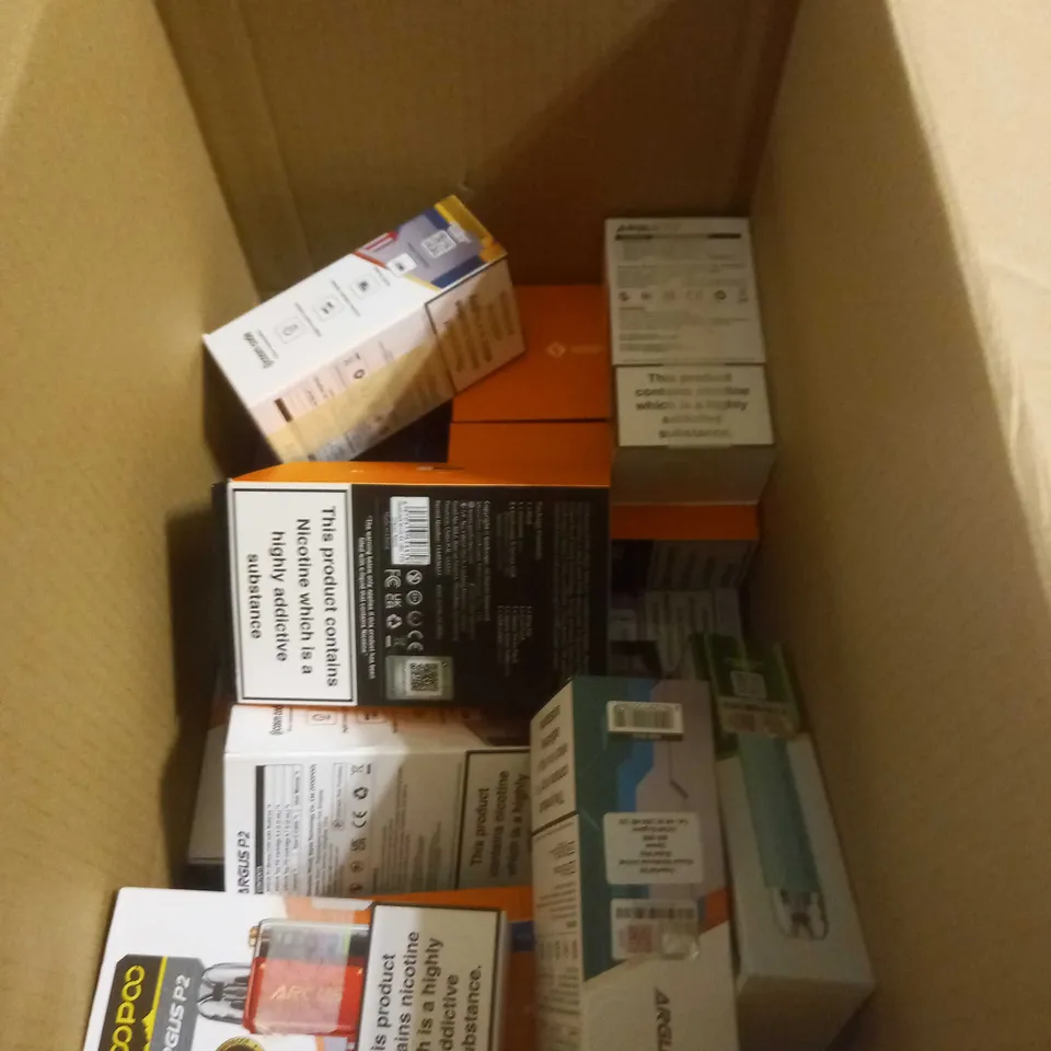 APPROXIMATELY 20 BOXED E-CIGARETTES TO INCLUDE VAPORESSO, VOOPOO, ASPIRE ETC 