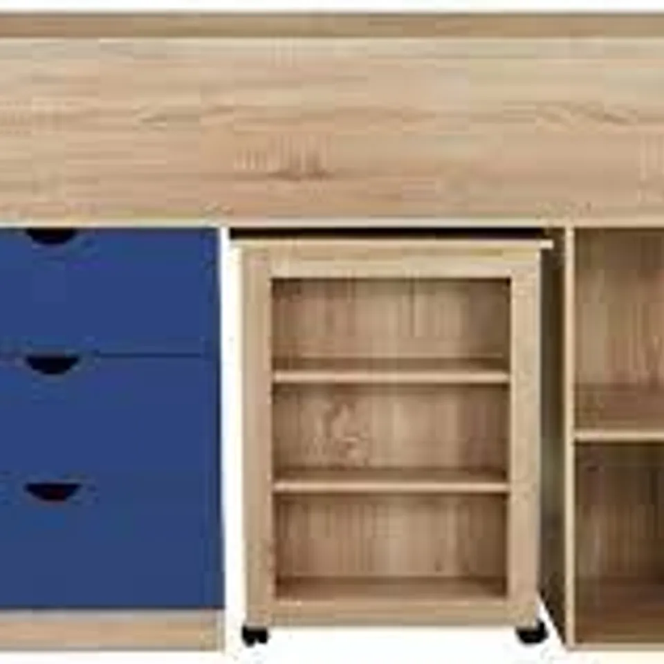 BOXED MICO MID SLEEPER WITH STORAGE BLUE (3 BOXES)