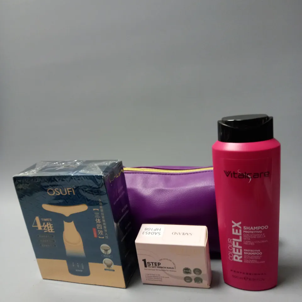 LOT OF APPROXIMATELY 20 COSMETICS ITEMS TO INCLUDE SHAVERS , SHAMPOO , GIFT SETS   , ETC  