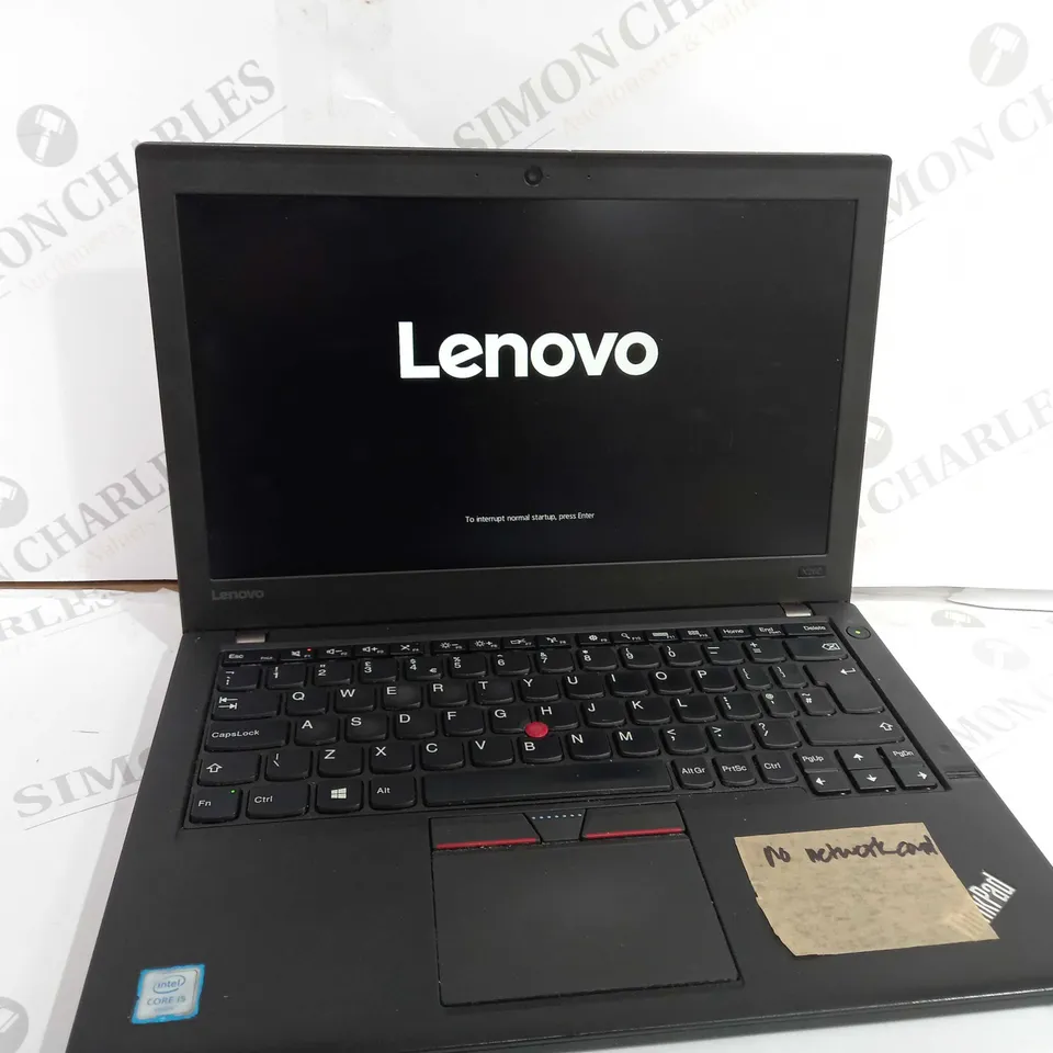 LENOVO X260 THINKPAD LAPTOP IN BLACK