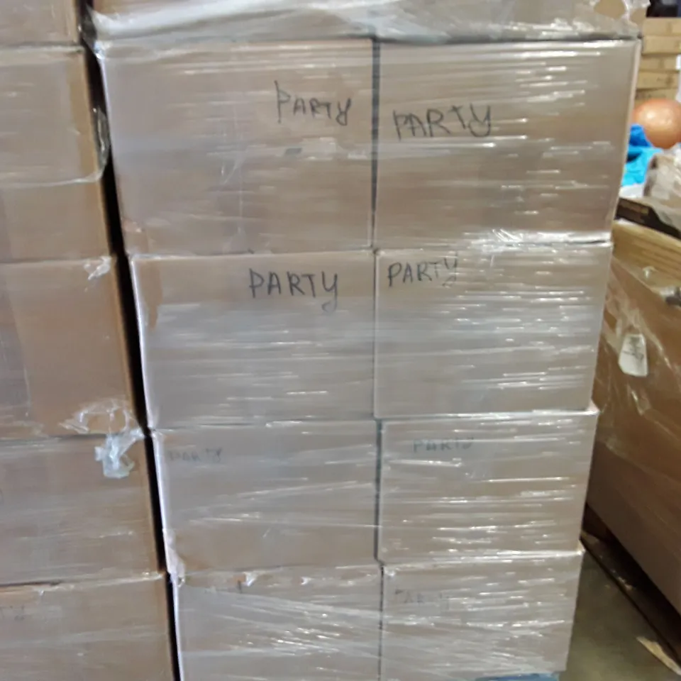 PALLET TO CONTAIN 20 BOXES OF ASSORTED PARTY DECORATIONS AND BALLOONS ECT