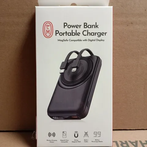 PORTABLE 10000MAH POWER BANK - MAGSAFE COMPATIBLE WITH DIGITAL DISPLAY