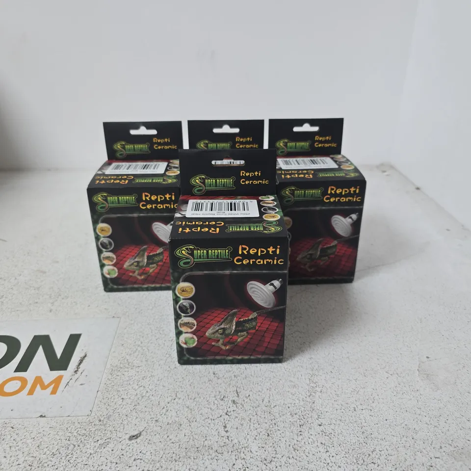 SET OF 4 SUPER REPTILE REPTI CERAMIC NON LIGHT EMITTING HEAT SOURCE