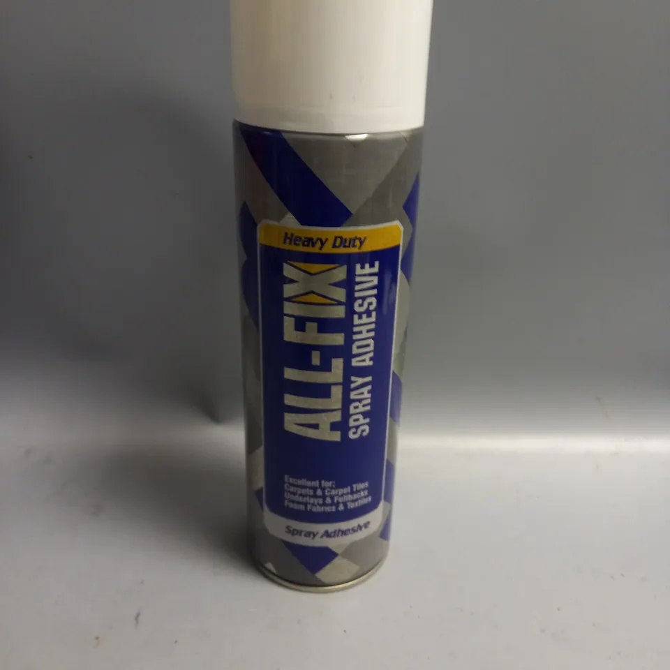 LOT OF 8 heavy duty all-fix adhesive SPRAY 500ML