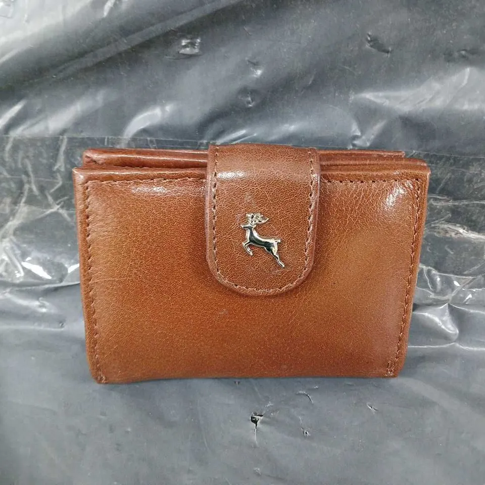 ASHWOOD BROWN LEATHER PURSE 