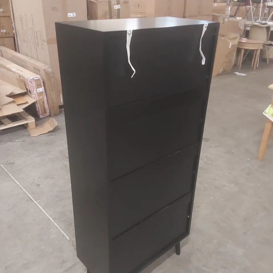 DESIGNER WOODEN SHOE STORAGE CABINET