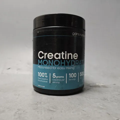 GAINS NUTRITION CREATINE MONOHYDRATE 500G