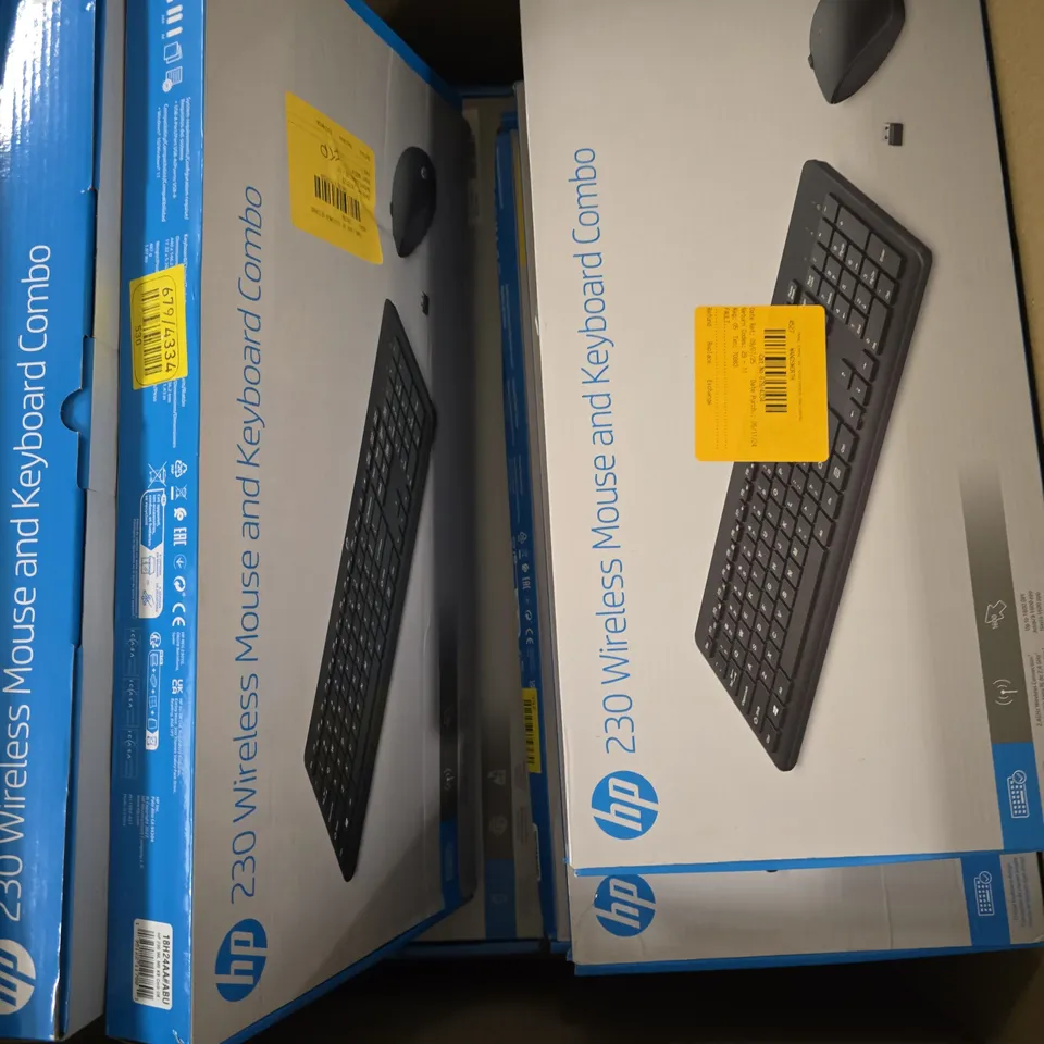 APPROXIMATELY 10 BOXED HP 230 WIRELESS MOUSE & KEYBOARD COMBO SETS