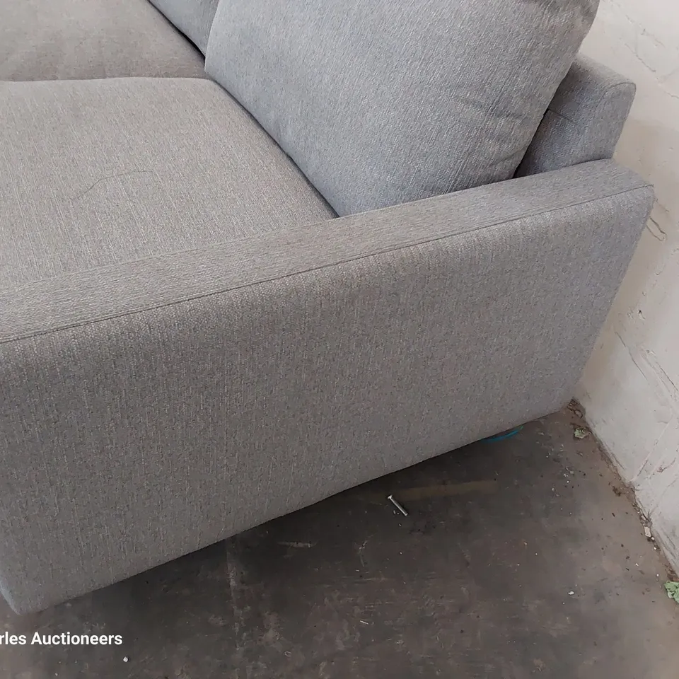 THREE SEATER SECTION GREY FABRIC 