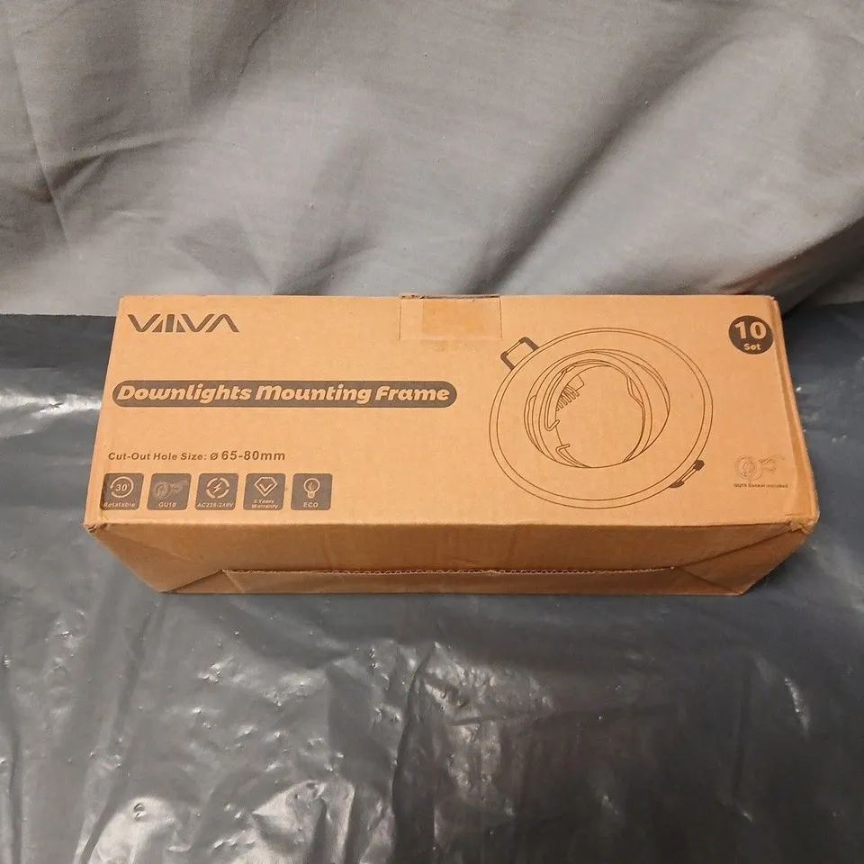 VIVA DOWNLIGHTS MOUNTING FRAME – 10‑SET (BOXED). SEALED