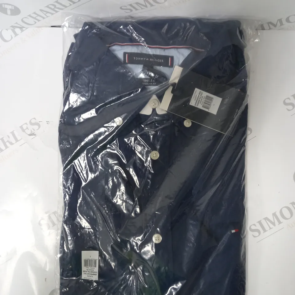 TOMMY HILFIGER FLEX BRUSHED TWILL SHIRT - L