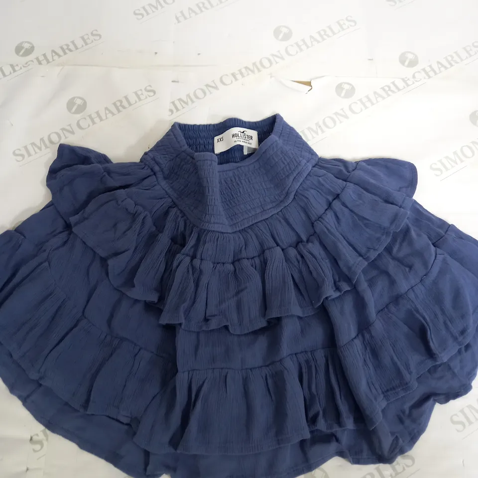 HOLLISTER ULTRA HIGH RISE BLUE SKIRT - XXS