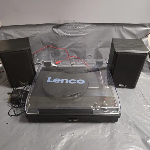 LENCO LS-101BK TURNTABLE WITH SPEAKERS