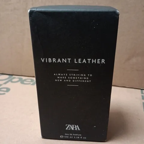 BOXED ZARA MENS VIBRANT LEATHER EAU DE PARFUM POUR HOMME 100ML