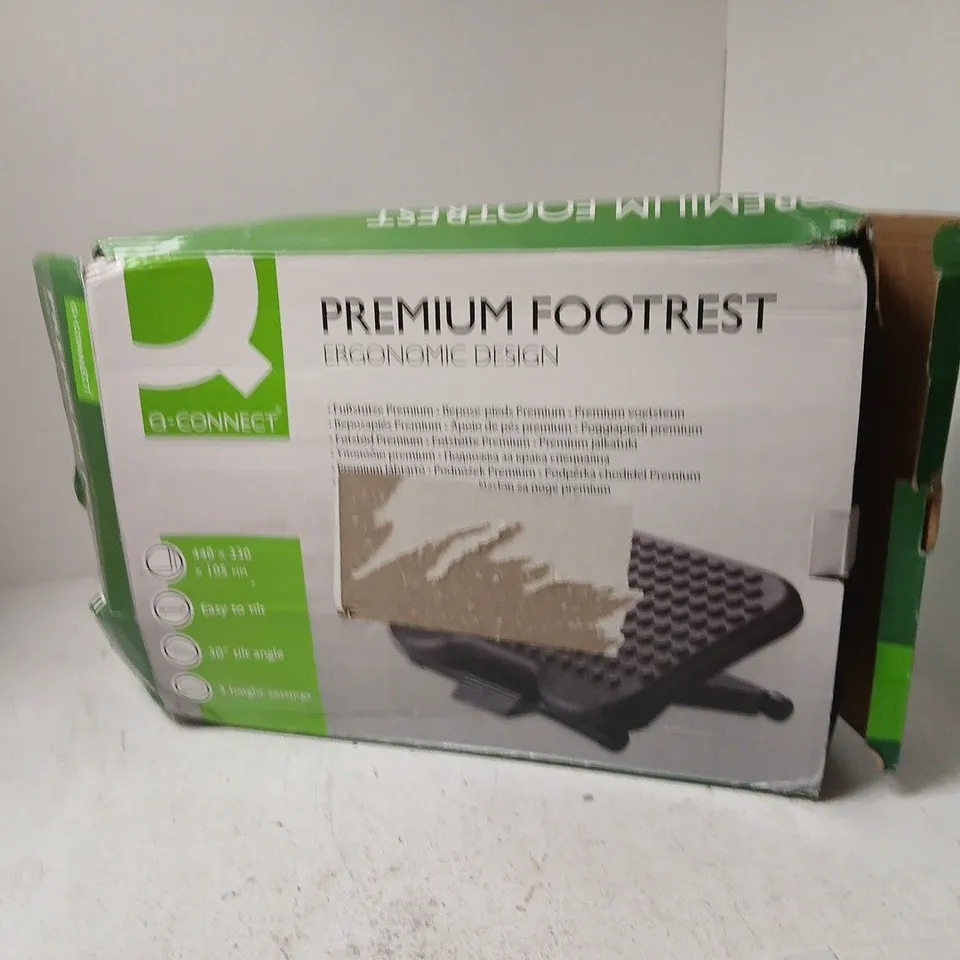 Q-CONNECT PREMIUM FOOTREST – ERGONOMIC DESIGN