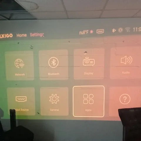 BOXED NEXIGO AURORA PRO, ULTRA SHORT THROW 4K TRI-COLOR LASER PROJECTOR, 2400 LUMENS // MODEL: PJ92
