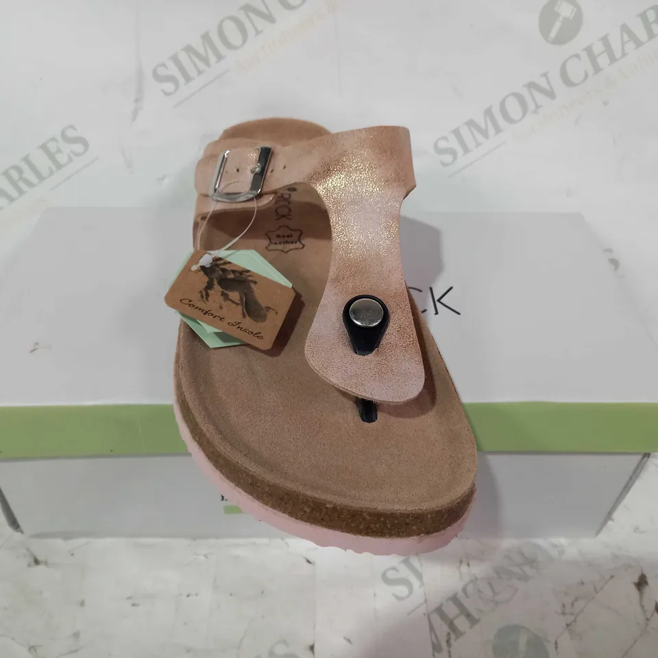 BOXED PAIR OF BIO ROCK SANDALS IN NUDE COLOUR EU SIZE 40