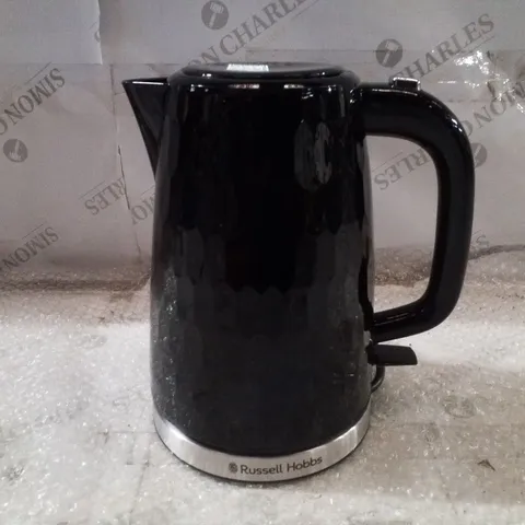 BOXED RUSSELL HOBBS HONEYCOMB BLACK KETTLE 