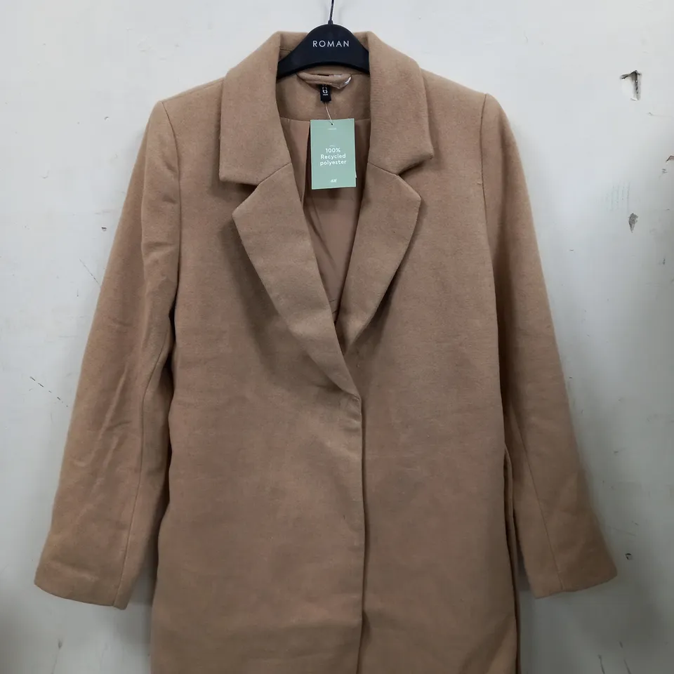 WOMENS OVERCAOT BEIGE SIZE L