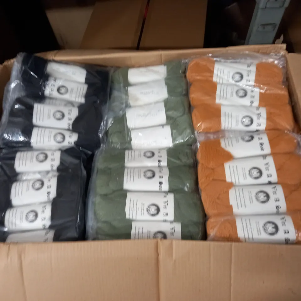 LOT OF APPROXIMATELY 48 4-PACKS OF YARN IN VARIOUS SIZES