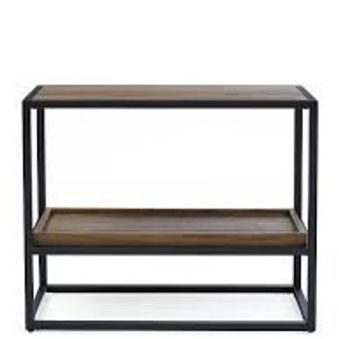 BOXED HARLEM END TABLE - BLACK OAK
