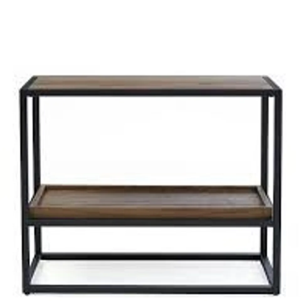 BOXED HARLEM END TABLE - BLACK OAK