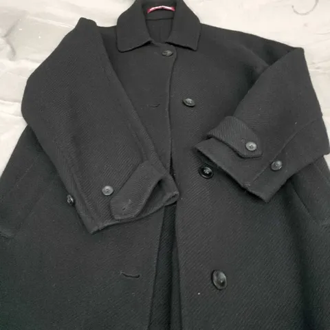 COMPTOIR DES COTONNIERS BLACK WOOL COAT β WOMEN'S OUTERWEAR