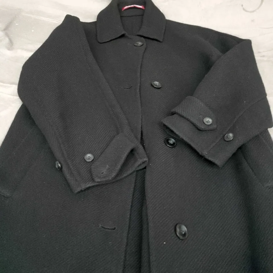 COMPTOIR DES COTONNIERS BLACK WOOL COAT – WOMEN'S OUTERWEAR