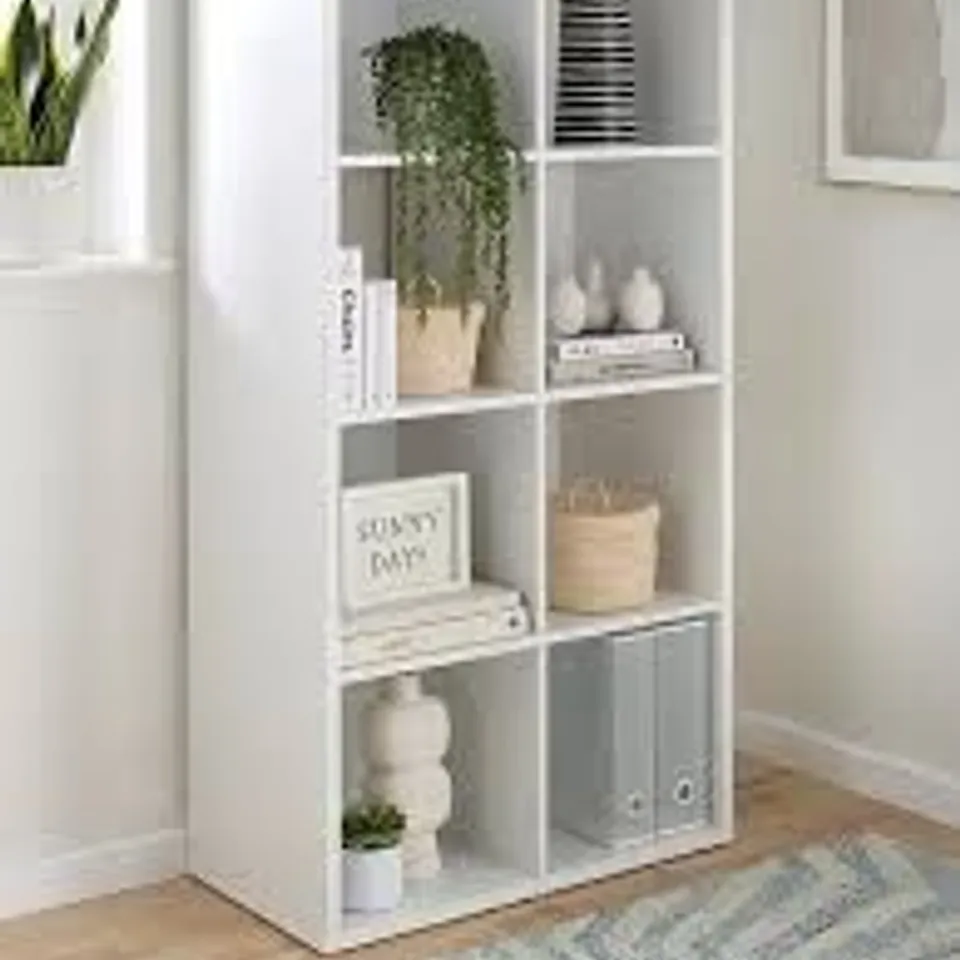 BOXED METRO 8 SHELF UNIT - WHITE (1 BOX)