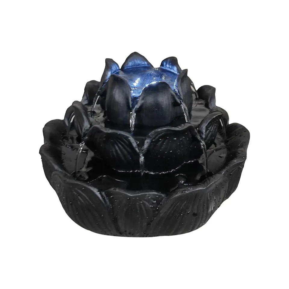 JM BY JULIEN MACDONALD LOTUS FLOWER INDOOR WATER FEATURE