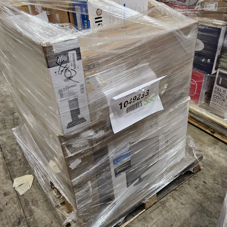 PALLET OF APPROXIMATELY 19 UNPROCESSED RAW RETURN MONITORS TO INCLUDE;
